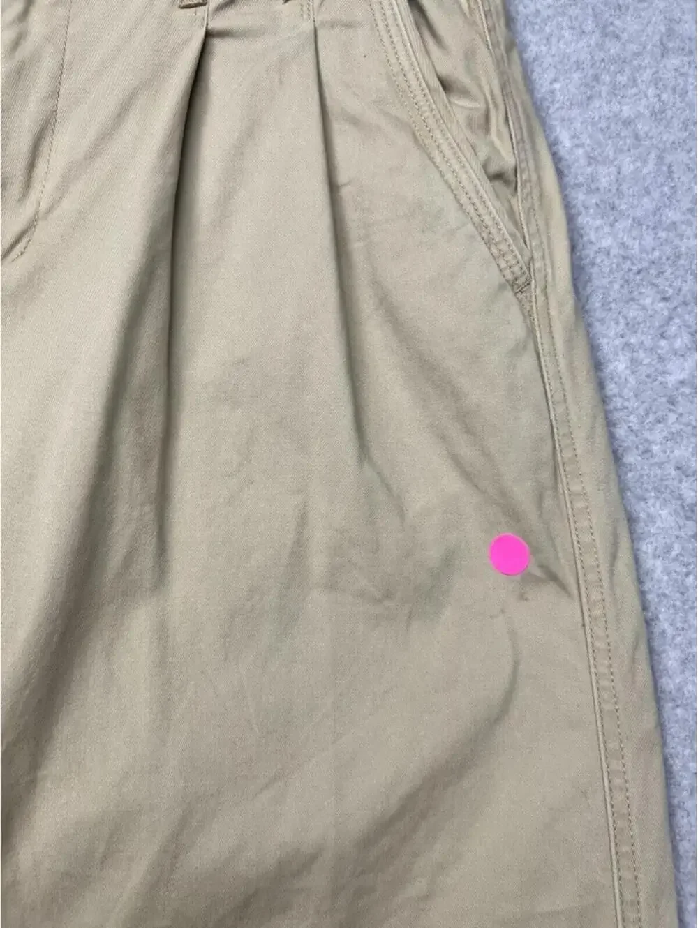 The Territory Ahead Mens Pleated Canvas Chino Pants 35 x 34 Utility Work Relax